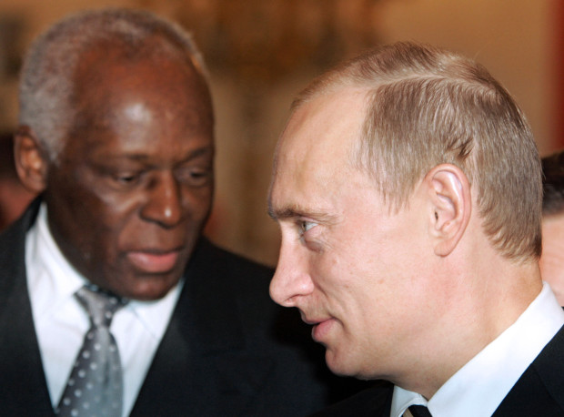 Russia's President Putin and Angola's President Jose Eduardo dos Santos meet for talks in Moscow